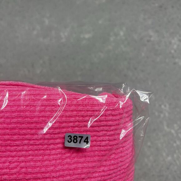 AERIE Sweater S Hot Pink Textured V-neck Oversized Ribbed Sweater Athlesiure - Picture 11 of 13